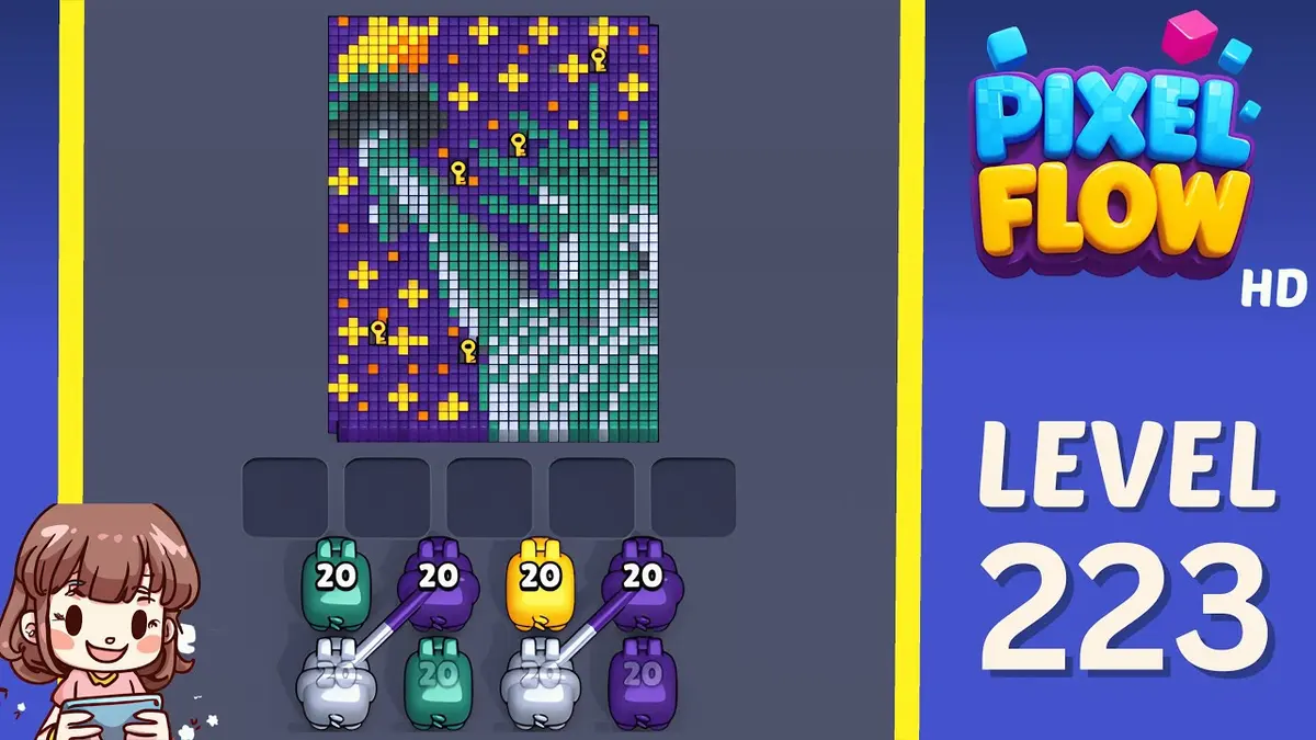 Pixel Flow Level 223 board preview
