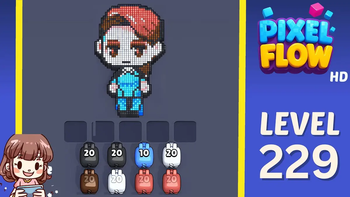 Pixel Flow Level 229 board preview
