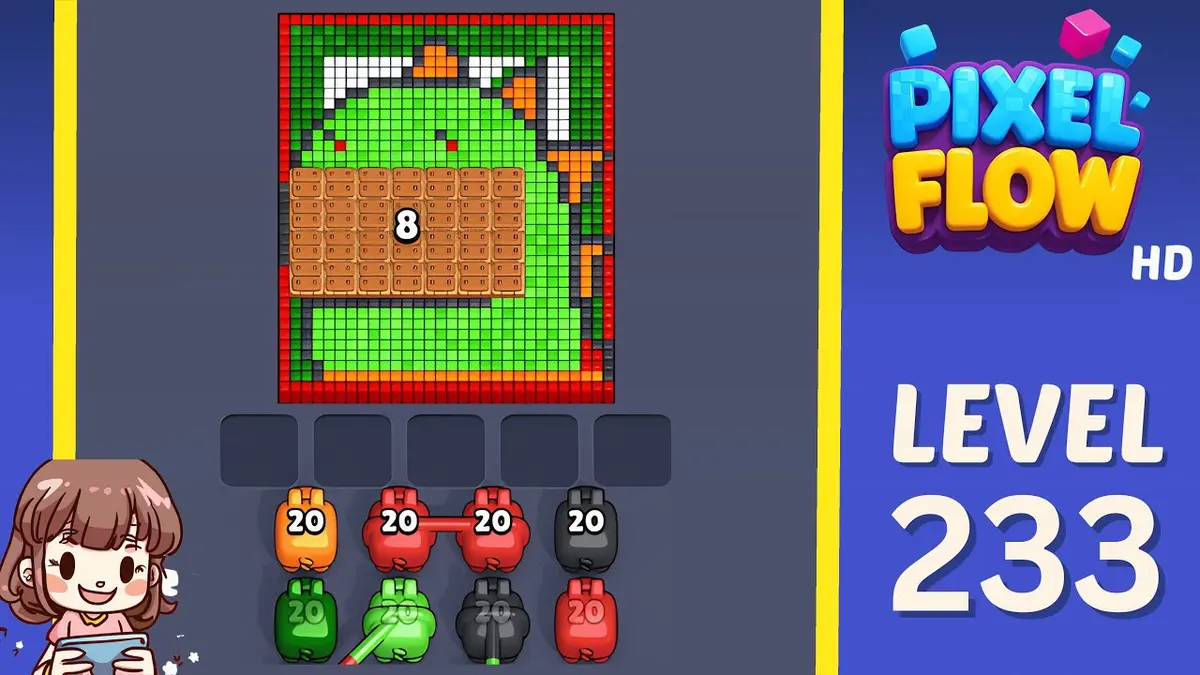 Pixel Flow Level 233 board preview