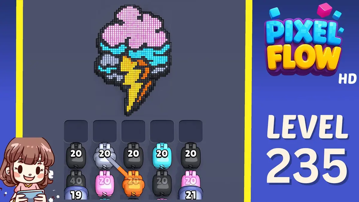 Pixel Flow Level 235 board preview