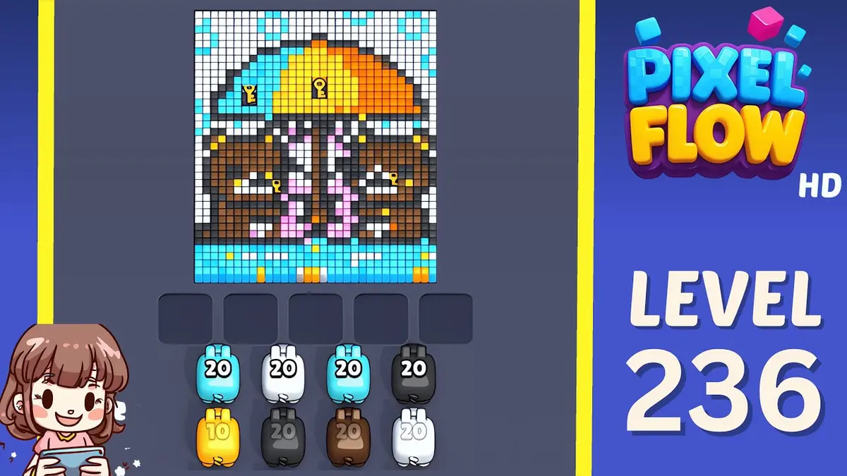 Pixel Flow Level 236 board preview