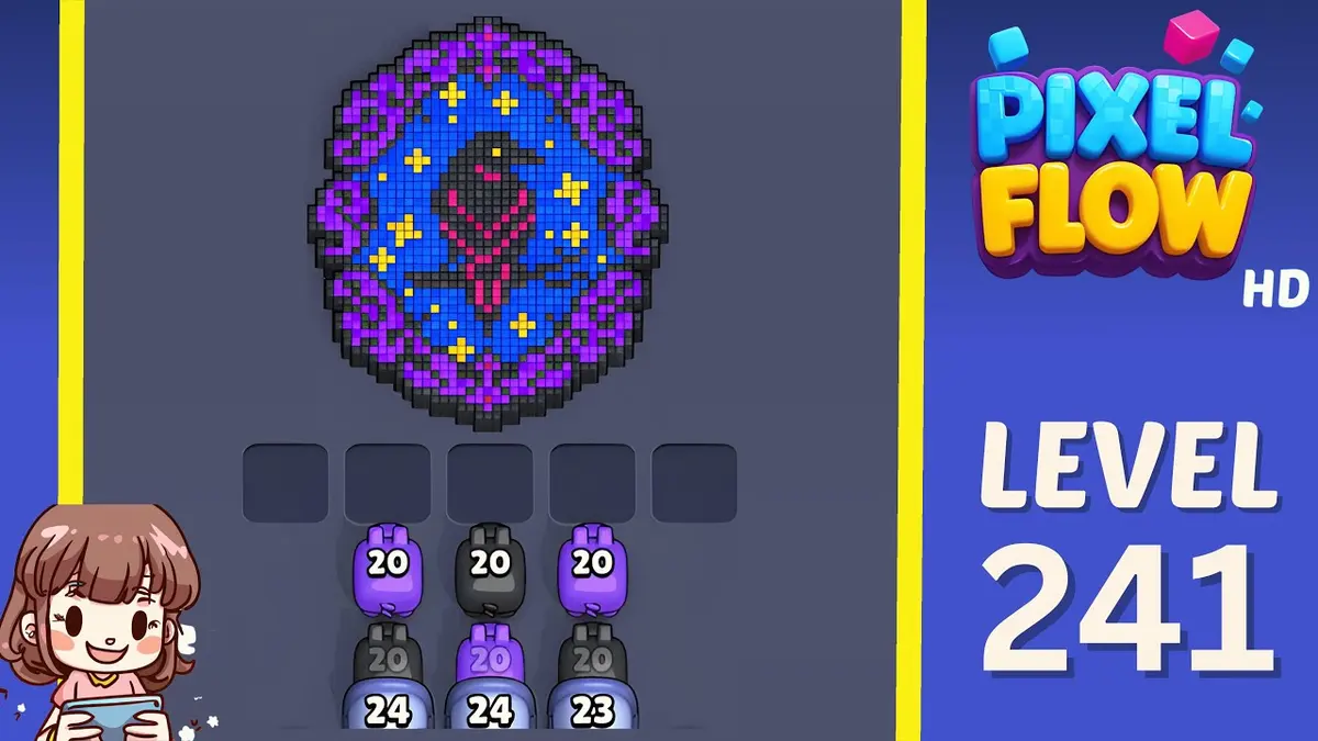 Pixel Flow Level 241 board preview