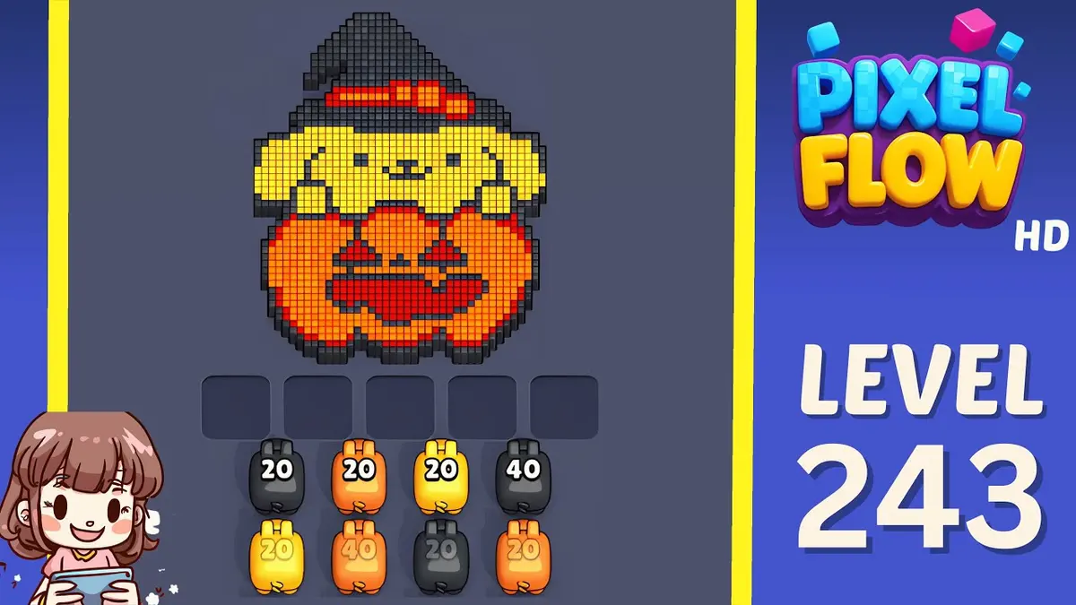 Pixel Flow Level 243 board preview