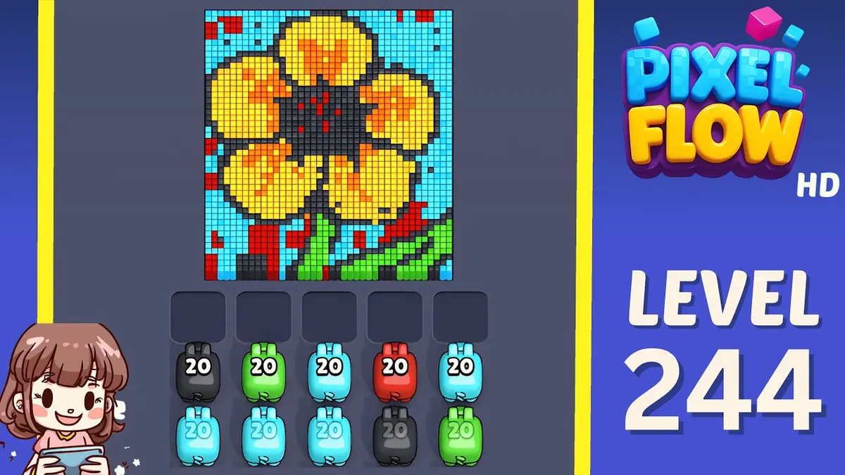 Pixel Flow Level 244 board preview