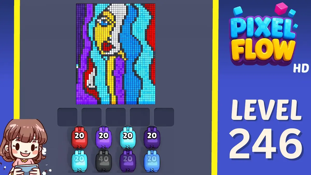 Pixel Flow Level 246 board preview