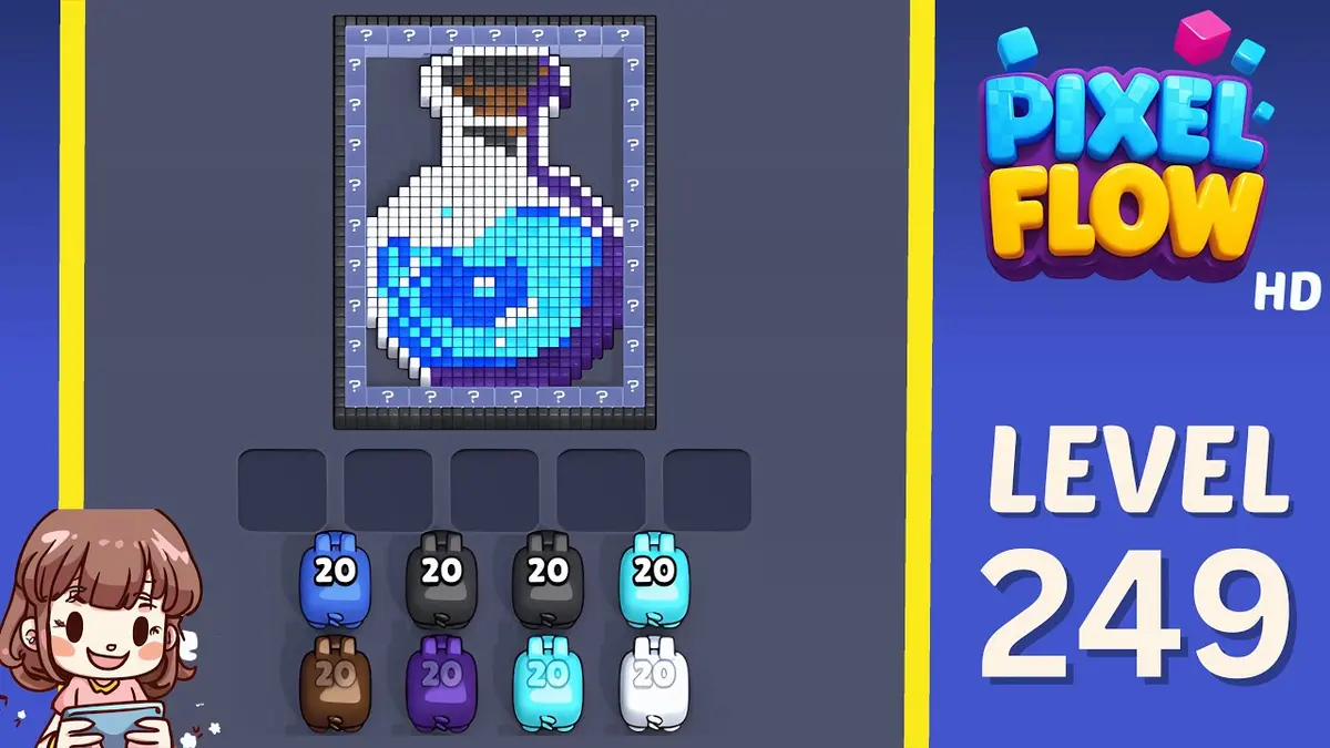 Pixel Flow Level 249 board preview