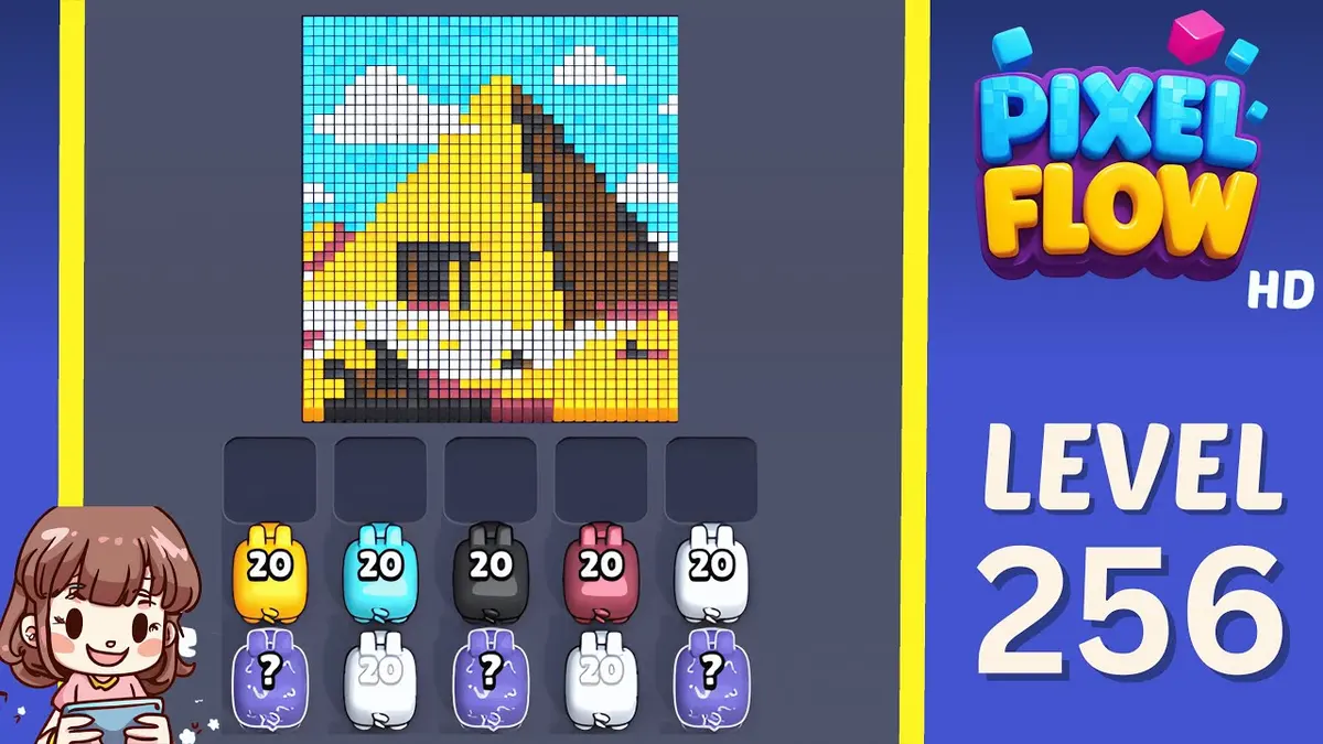 Pixel Flow Level 256 board preview