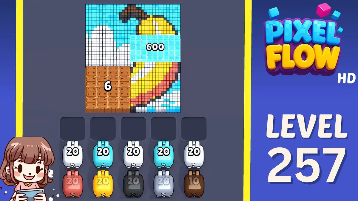 Pixel Flow Level 257 board preview