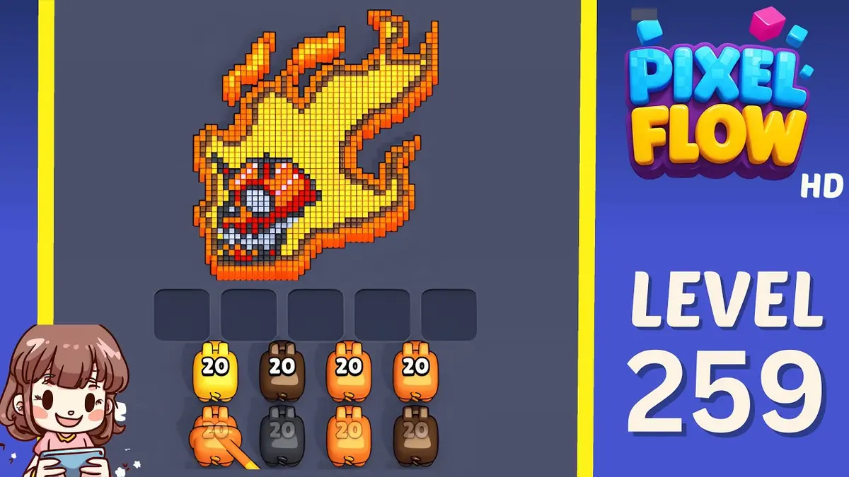Pixel Flow Level 259 board preview