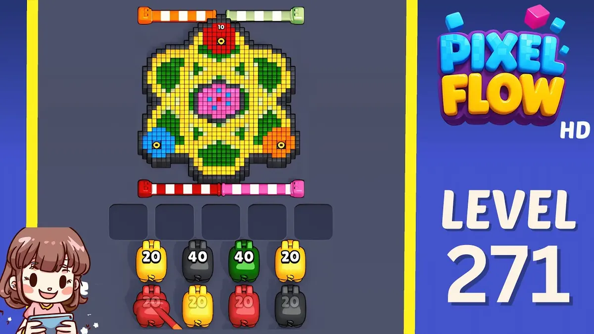 Pixel Flow Level 271 board preview