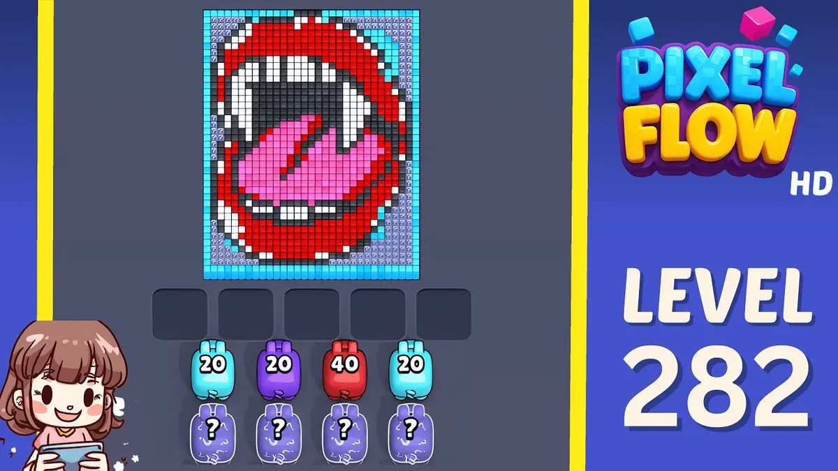 Pixel Flow Level 282 board preview