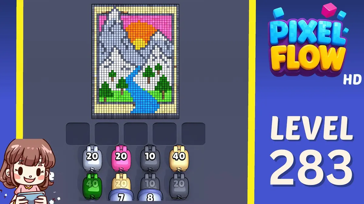 Pixel Flow Level 283 board preview