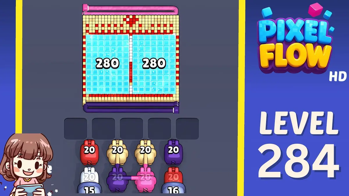 Pixel Flow Level 284 board preview