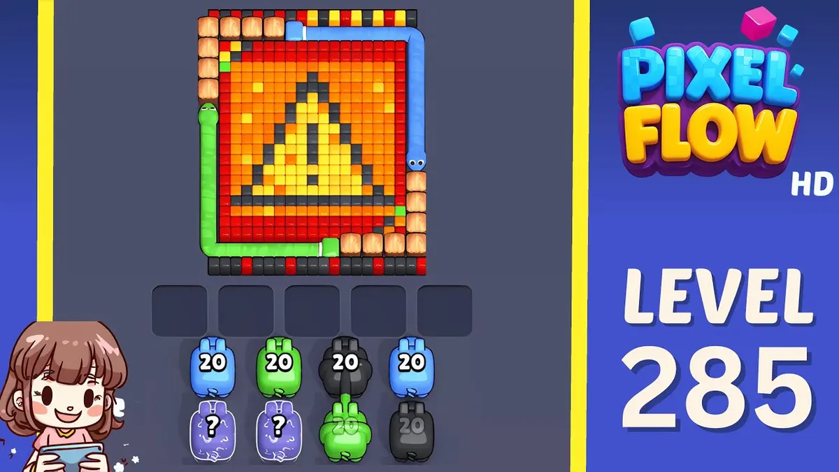 Pixel Flow Level 285 board preview