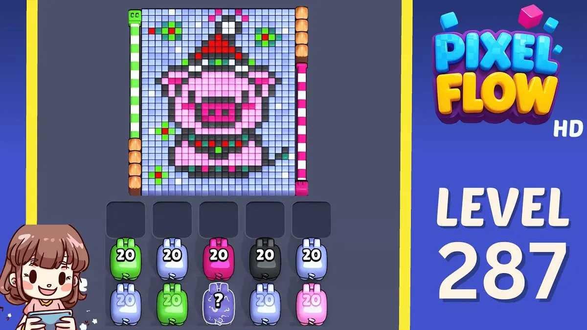Pixel Flow Level 287 board preview