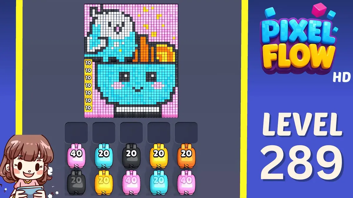 Pixel Flow Level 289 board preview