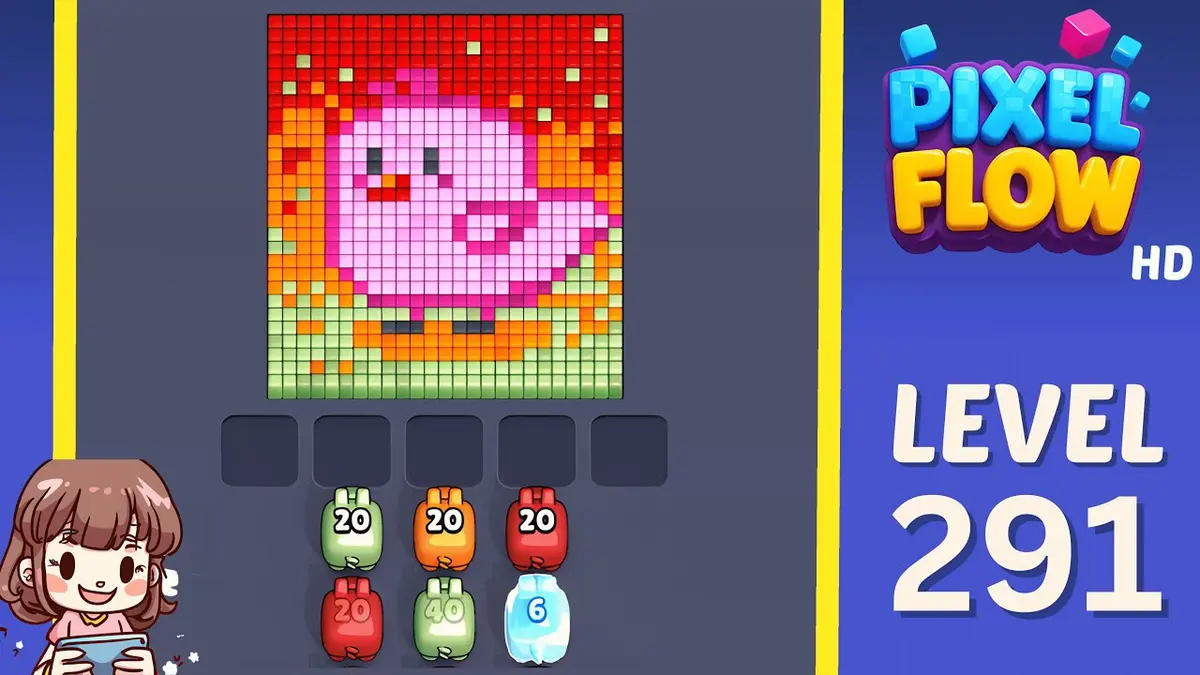 Pixel Flow Level 291 board preview