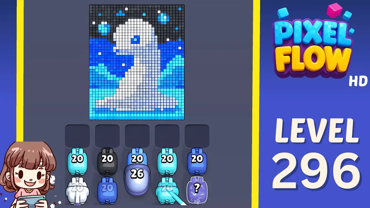 Pixel Flow Level 296 board preview