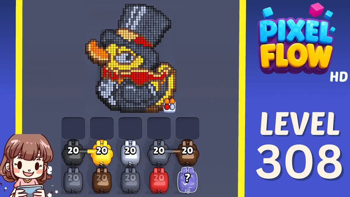 Pixel Flow Level 308 board preview