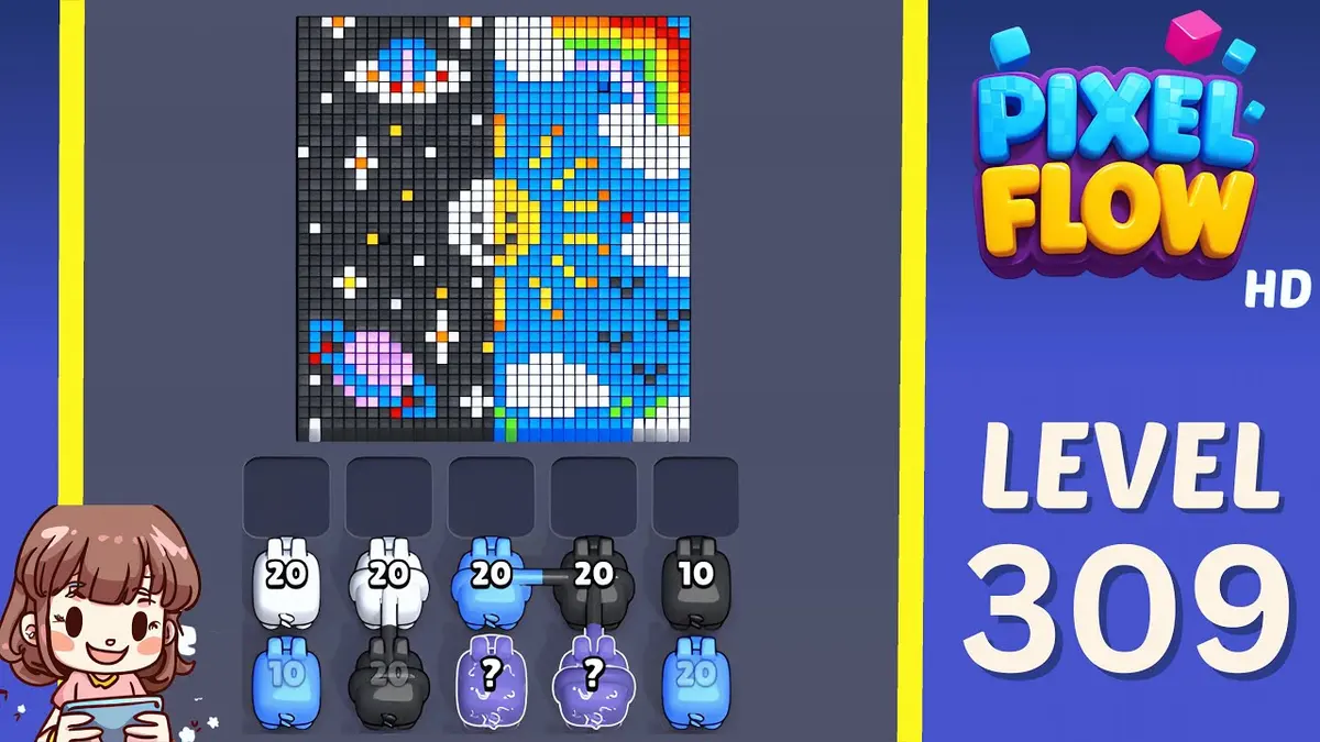 Pixel Flow Level 309 board preview