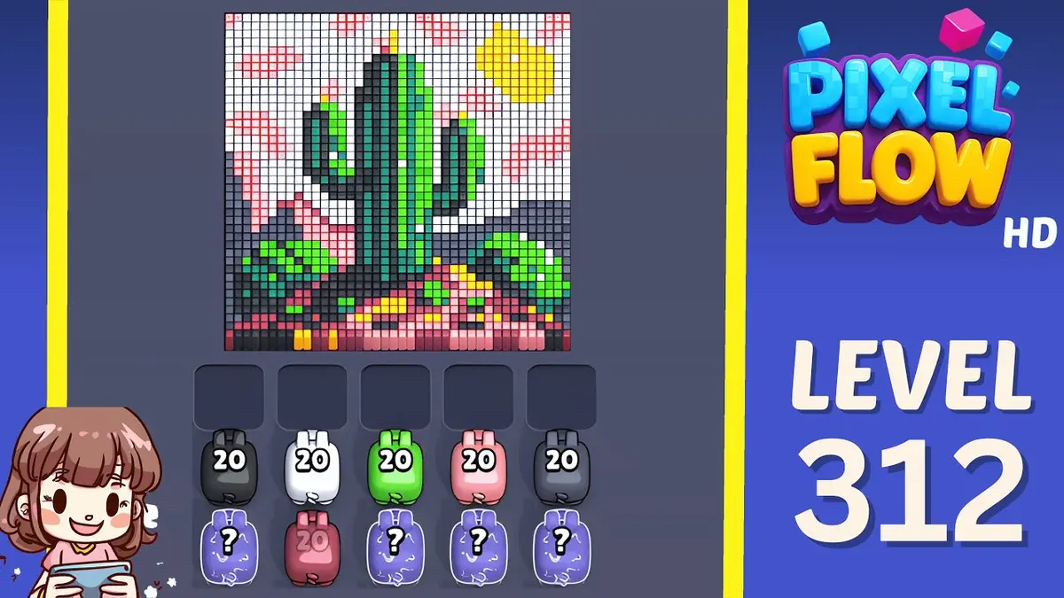 Pixel Flow Level 312 board preview