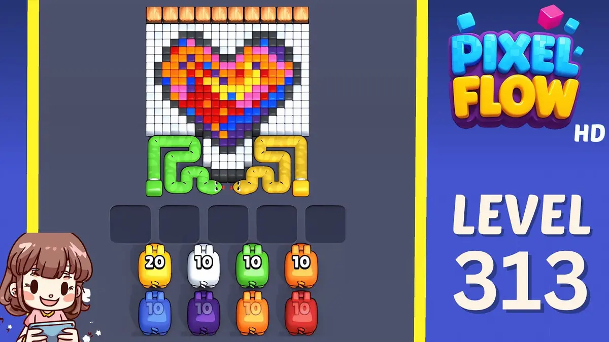 Pixel Flow Level 313 board preview