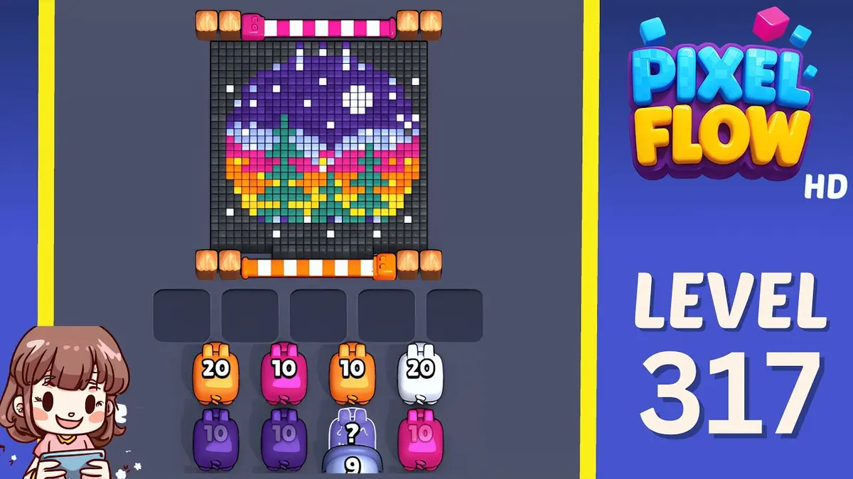 Pixel Flow Level 317 board preview