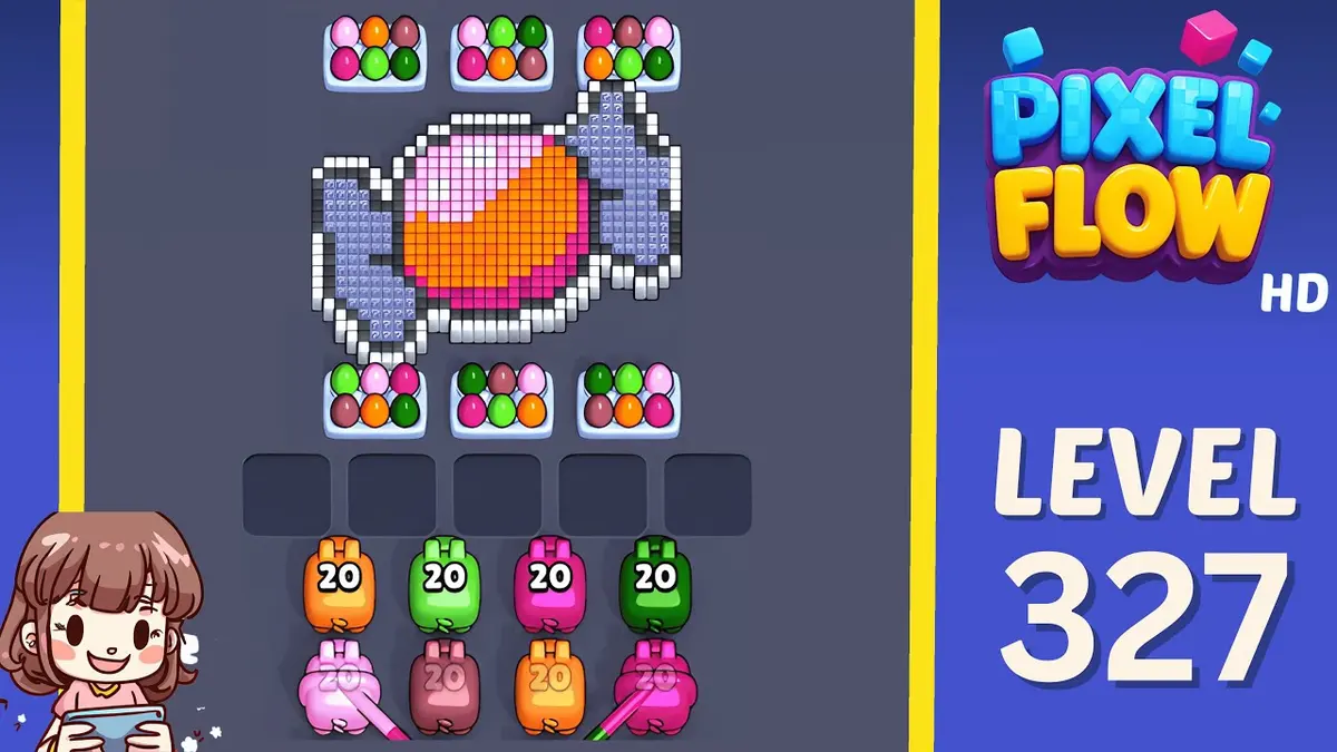 Pixel Flow Level 327 board preview