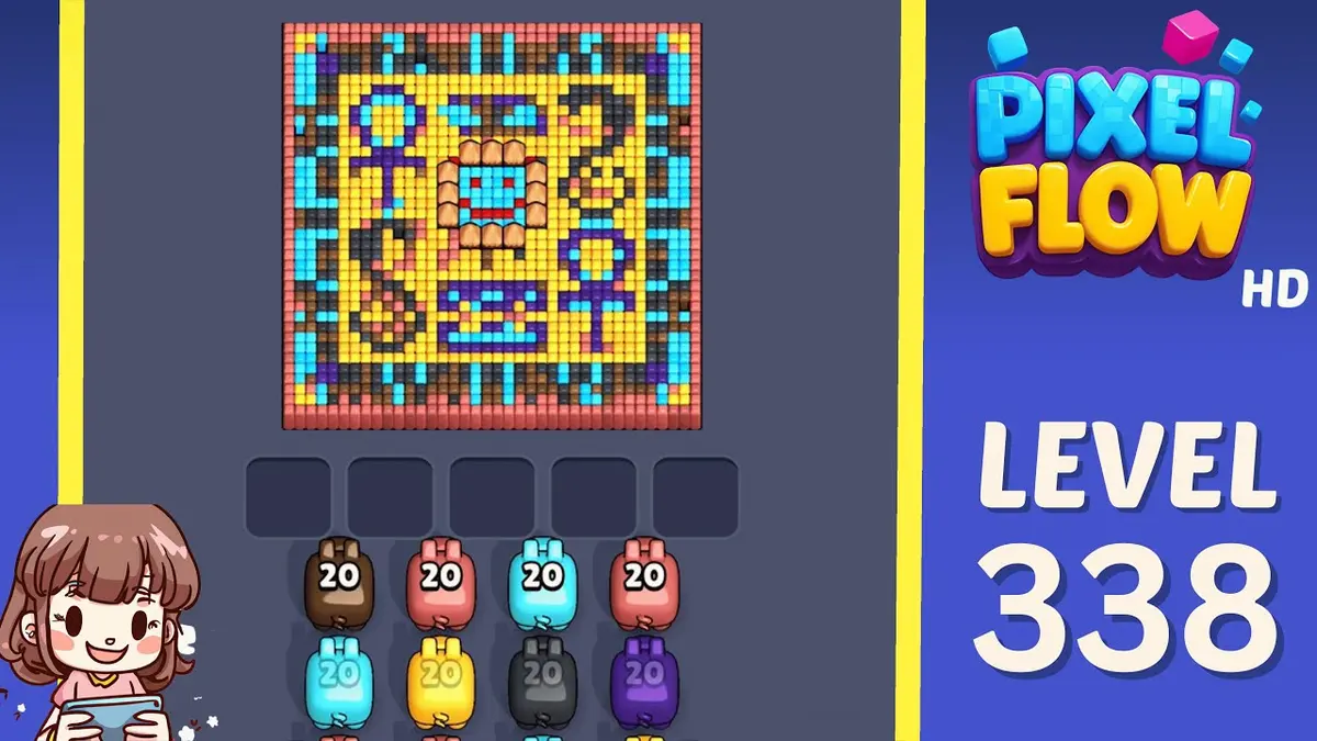 Pixel Flow Level 338 board preview