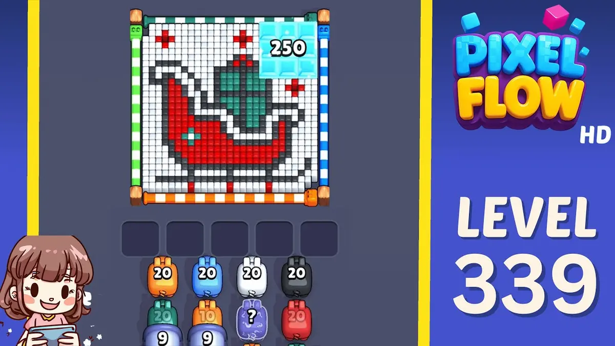 Pixel Flow Level 339 board preview