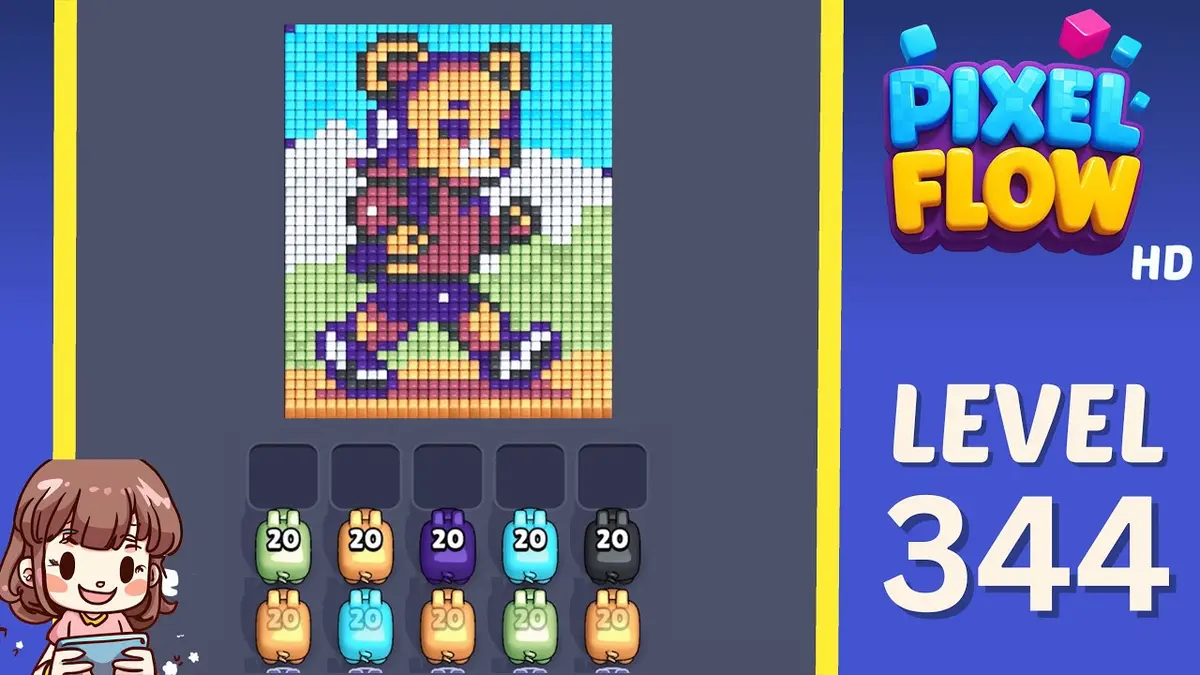 Pixel Flow Level 344 board preview
