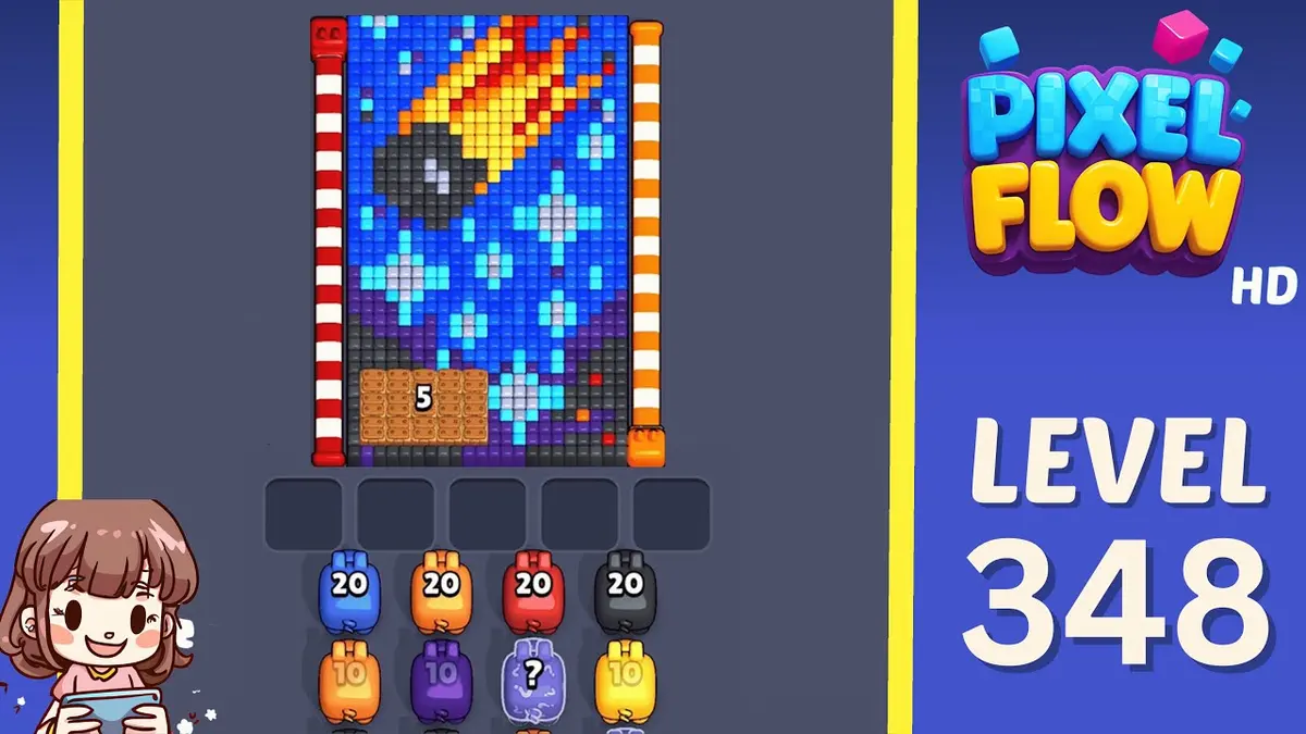 Pixel Flow Level 348 board preview