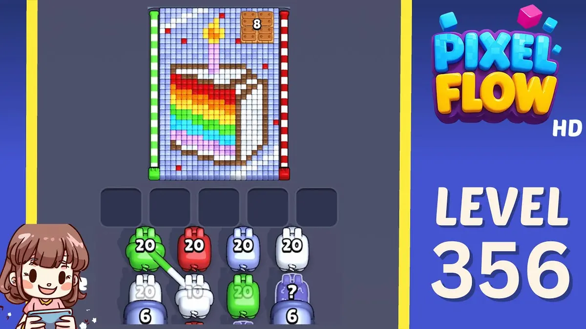 Pixel Flow Level 356 board preview