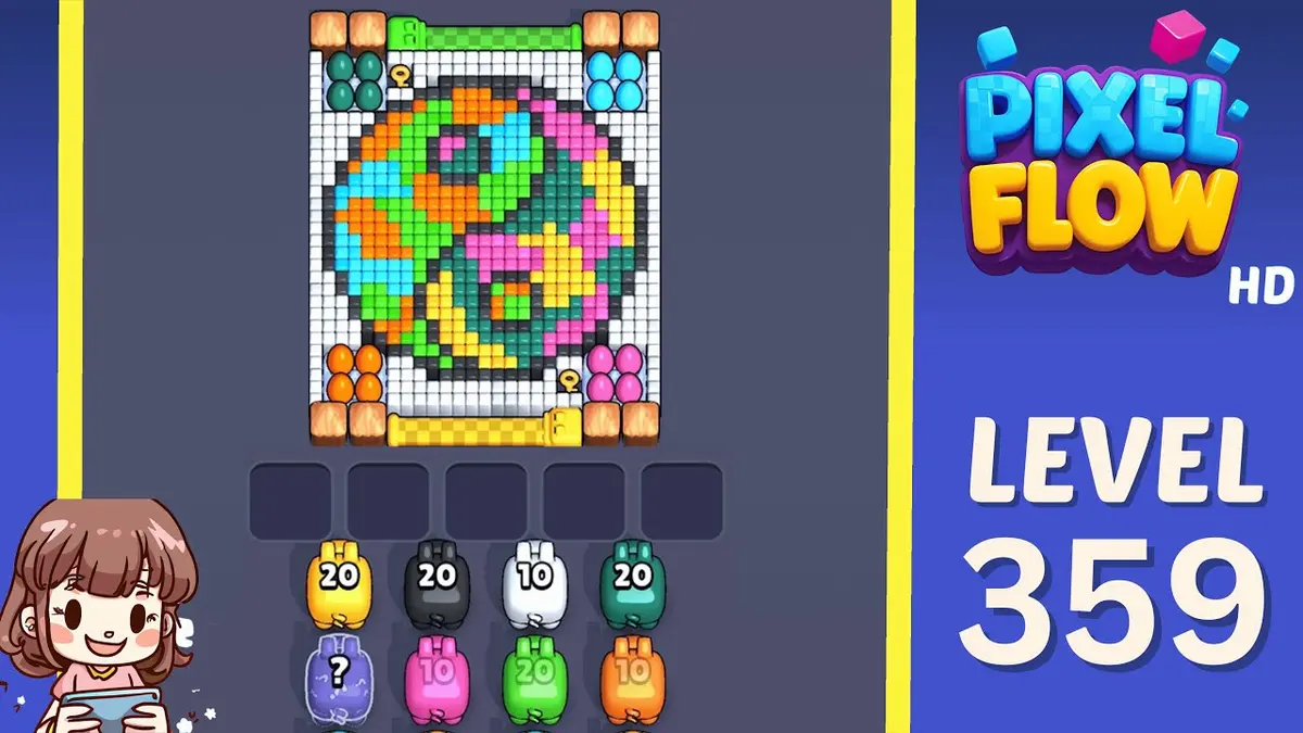Pixel Flow Level 359 board preview