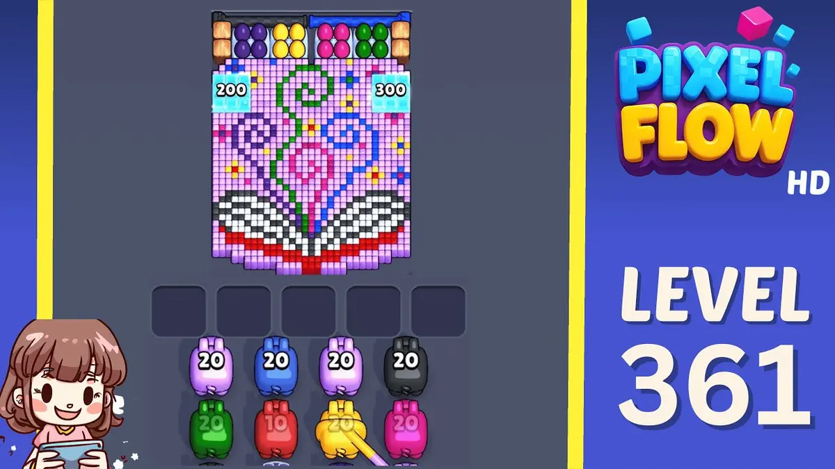 Pixel Flow Level 361 board preview