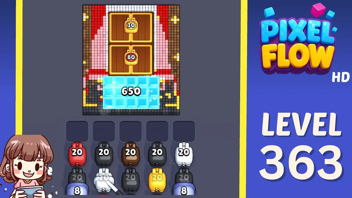 Pixel Flow Level 363 board preview