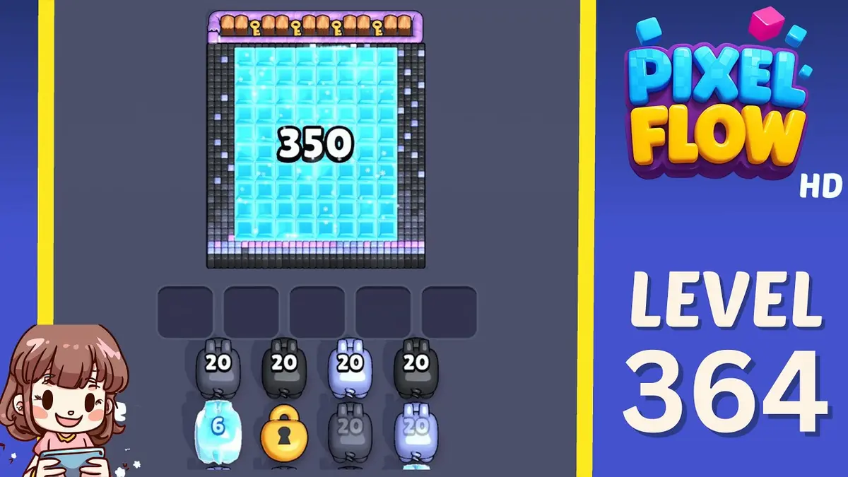 Pixel Flow Level 364 board preview