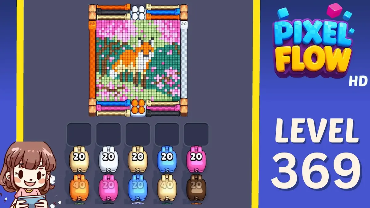 Pixel Flow Level 369 board preview