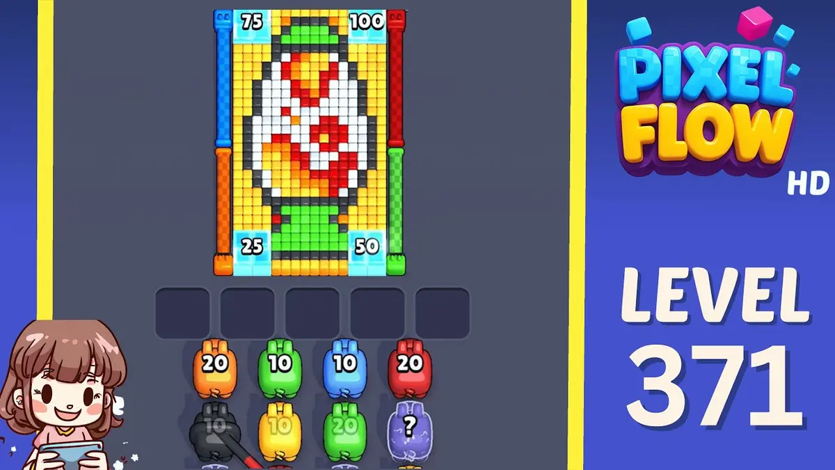 Pixel Flow Level 371 board preview
