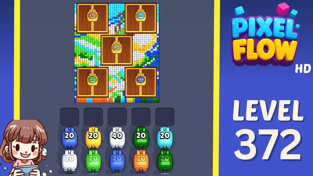 Pixel Flow Level 372 board preview