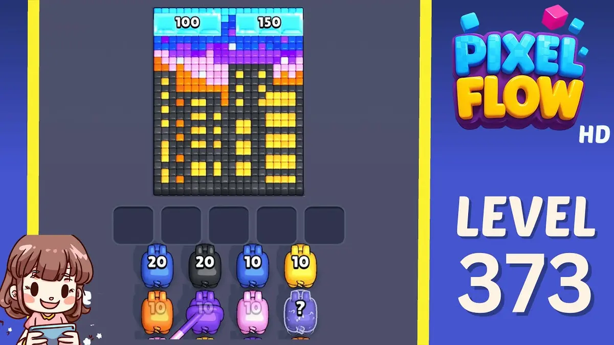 Pixel Flow Level 373 board preview