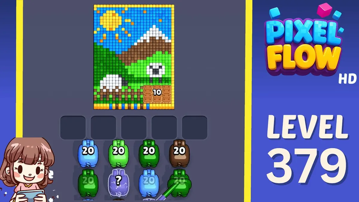 Pixel Flow Level 379 board preview