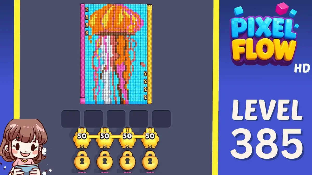 Pixel Flow Level 385 board preview