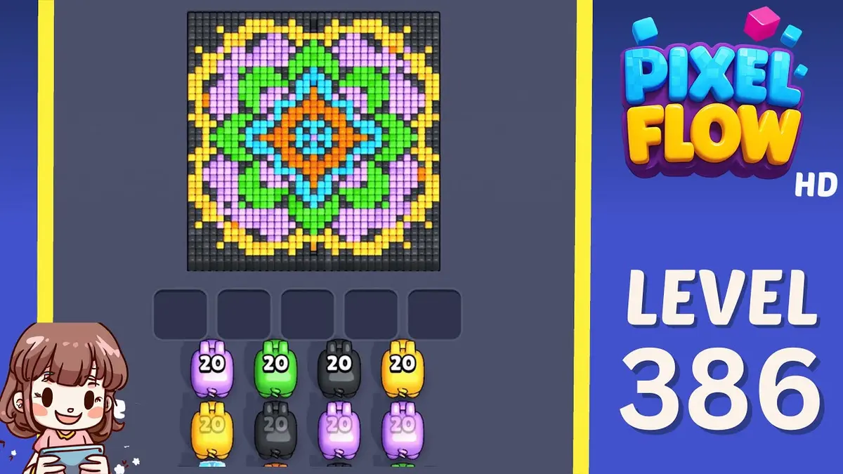 Pixel Flow Level 386 board preview