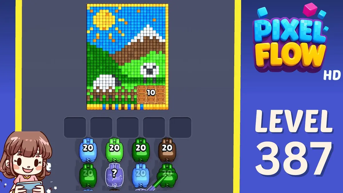 Pixel Flow Level 387 board preview