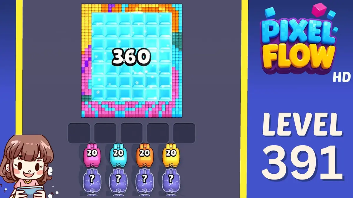 Pixel Flow Level 391 board preview