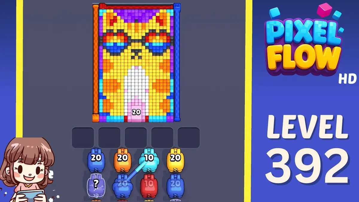 Pixel Flow Level 392 board preview