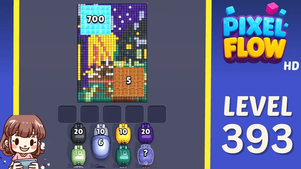 Pixel Flow Level 393 board preview