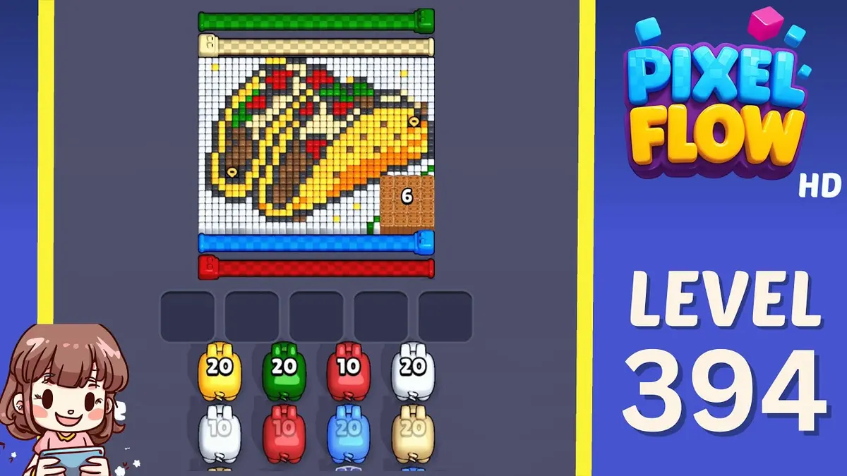 Pixel Flow Level 394 board preview