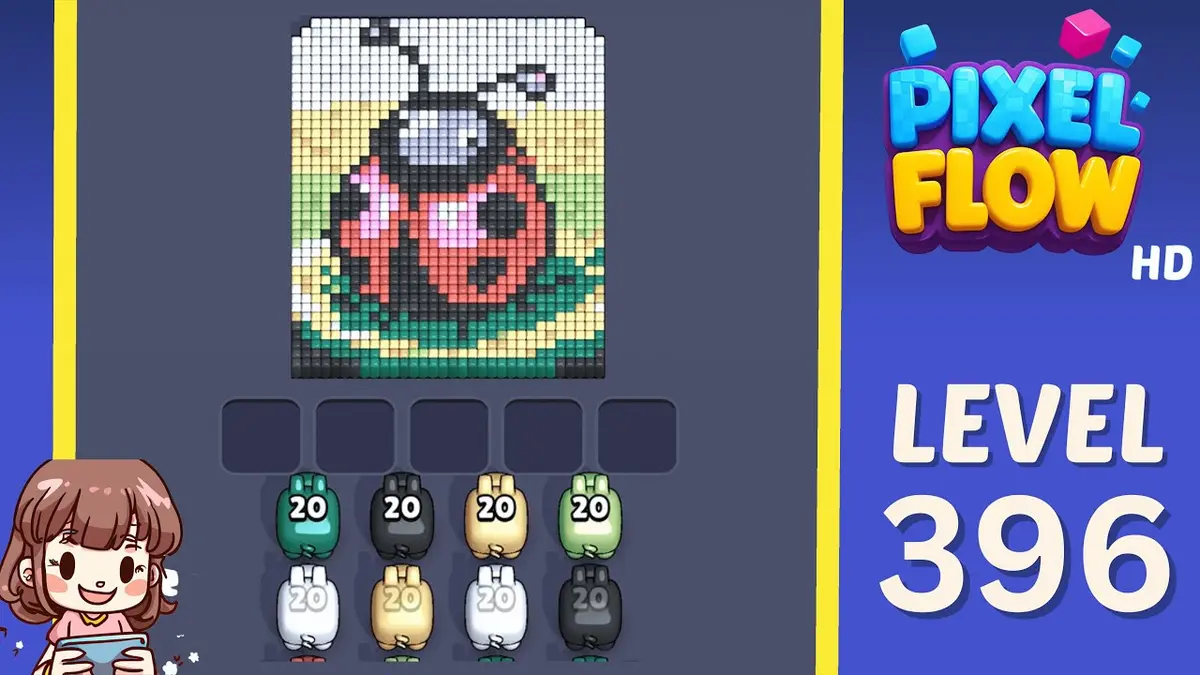 Pixel Flow Level 396 board preview